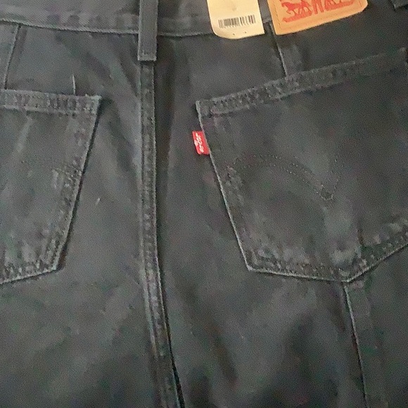 Levi's Black Midi A-Line Skirt for Work - Picture 6 of 6